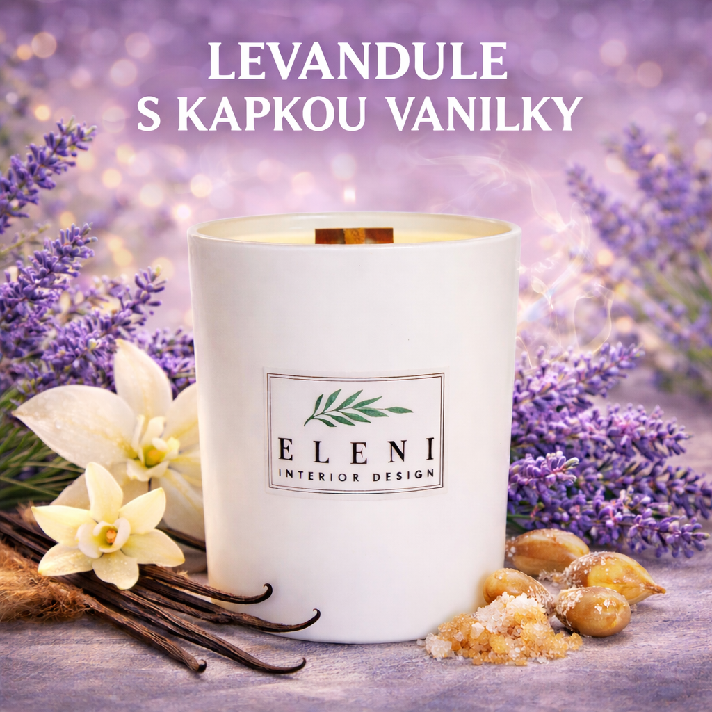 Levandule s kapkou vanilky, vůně pro svíčky a difuzéry